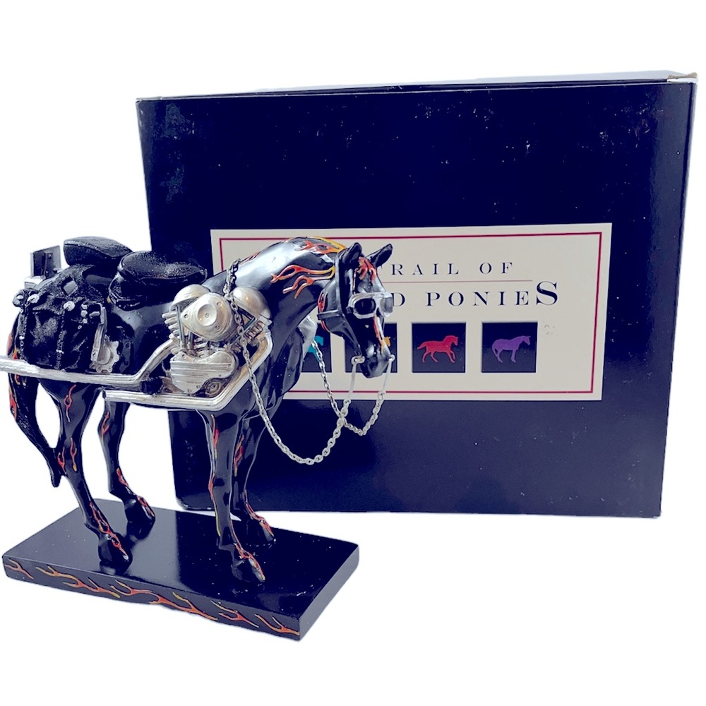 The Trail of Painted Ponies MOTORCYCLE MUSTANG #1450 Resin Fig. Retired Westland